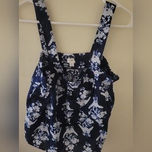 Floral   maxi skirt with matching smocked tank top